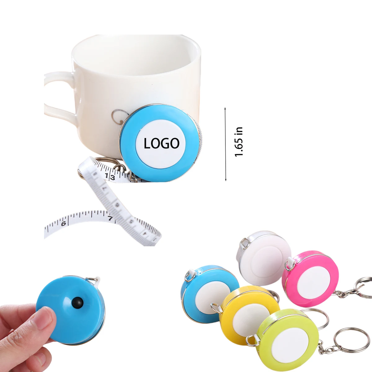 Mini Measuring Tape Key Ring 1