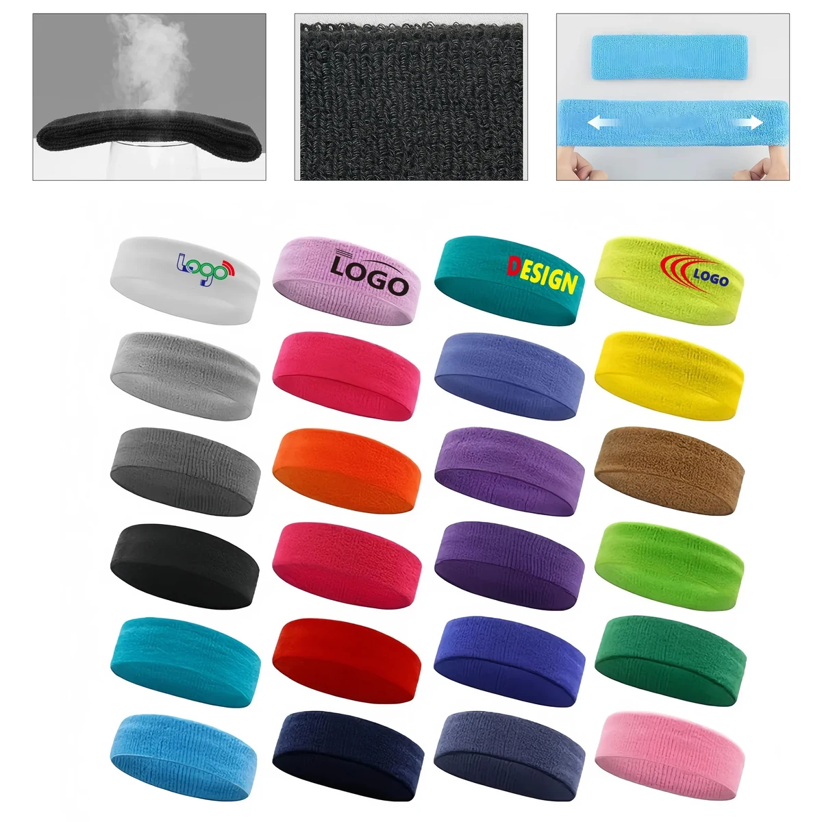 Sweat Absorbing Knit Headband For Gym Running Yoga 1