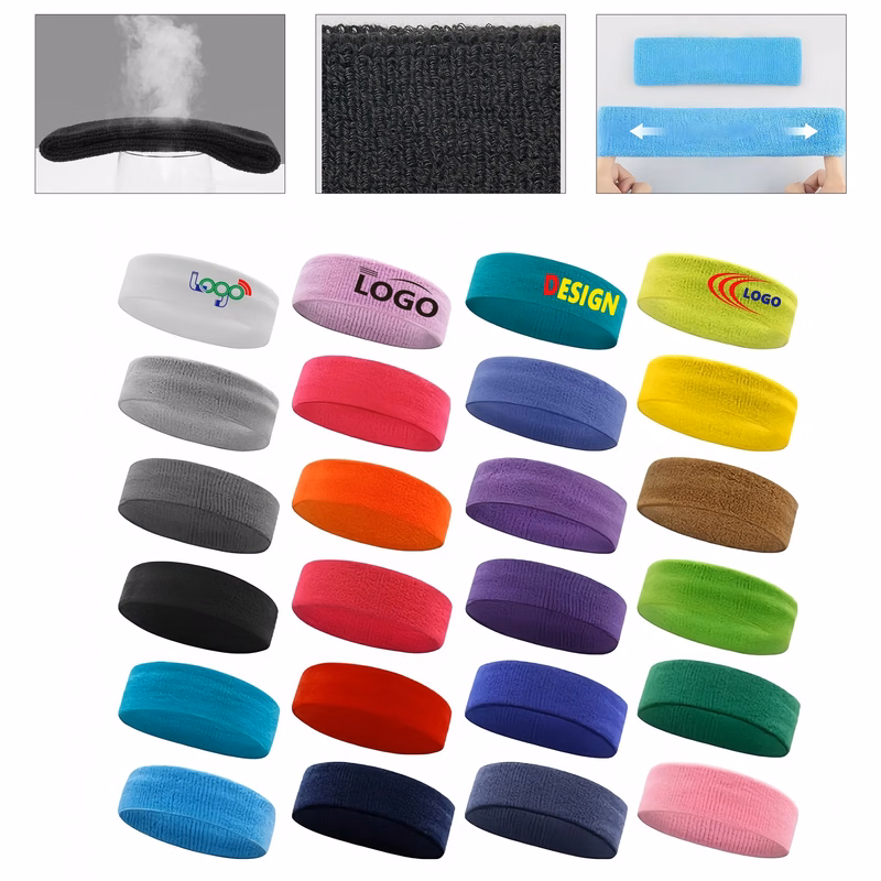 Sweat Absorbing Knit Headband For Gym Running Yoga
