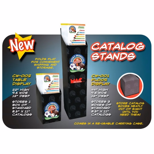 Catalog Stand Floor Display (44"x9.5"x12")