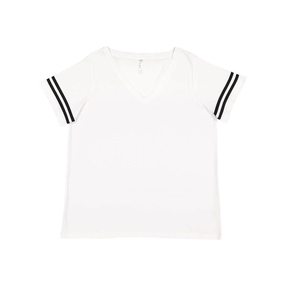 Women's Curvy Collection Vintage Football Tee - 3837 1