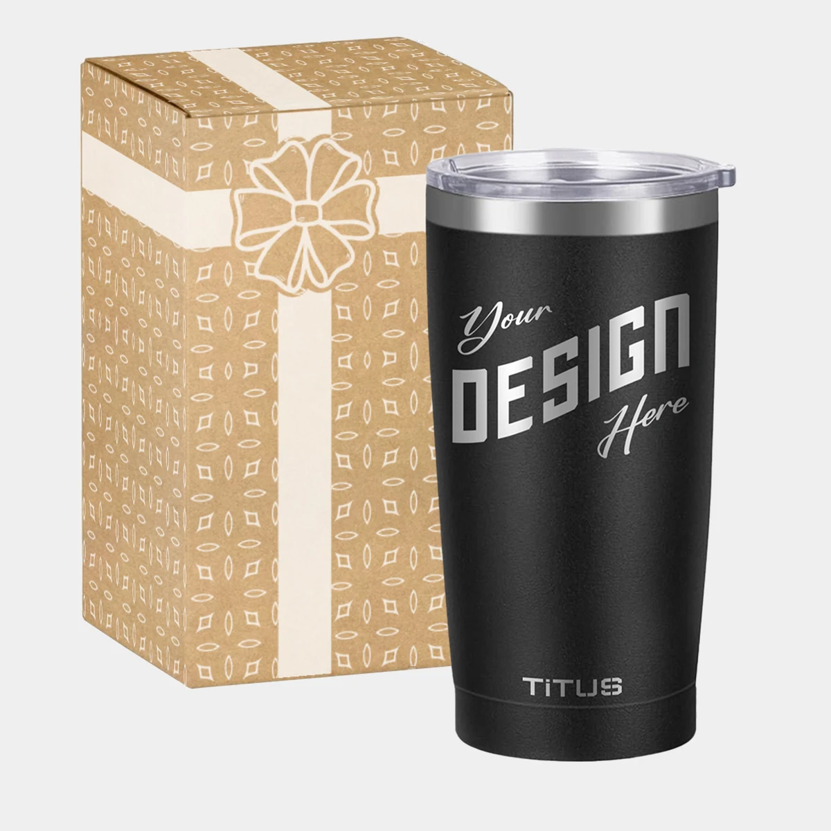 Premium 20 oz TiTUS® Double Wall Stainless Steel Insulated Tumbler Gift Box Set 1