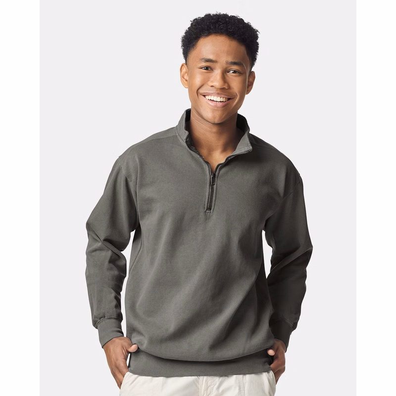 Unisex Garment-Dyed Quarter-Zip Sweatshirt - 1580