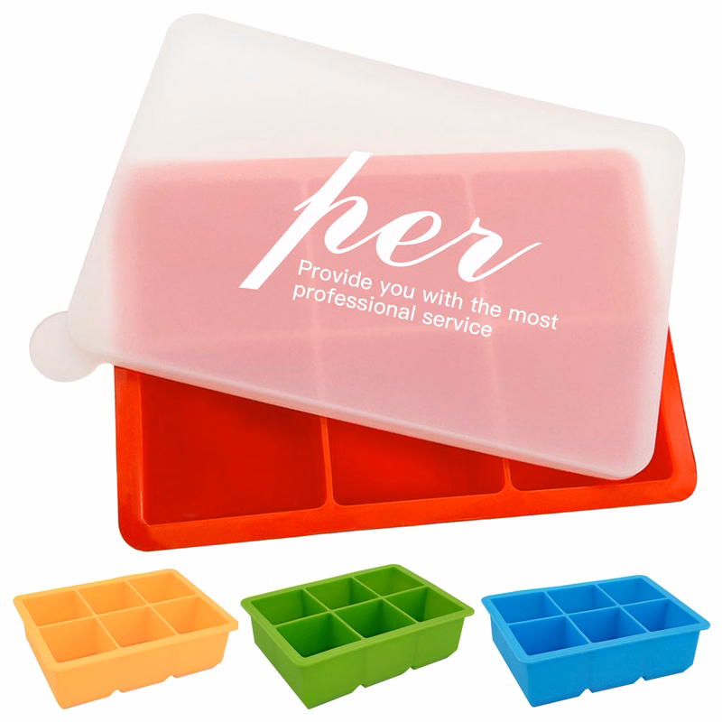Square Shape Silicone Ice Cube Tray Mold
