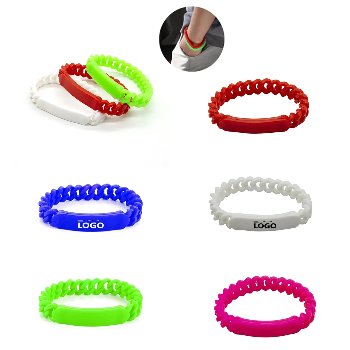 Silicone Chain Link Bracelet 1