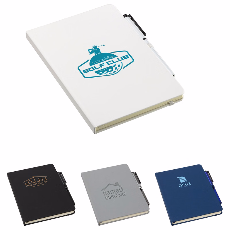 Quorum Soft Touch Journal with Matching Color Gel Pen