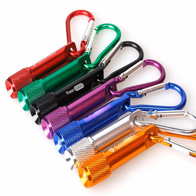 Aluminum Alloy Durable Carabiner Led Keychain For Outdoor Adventures