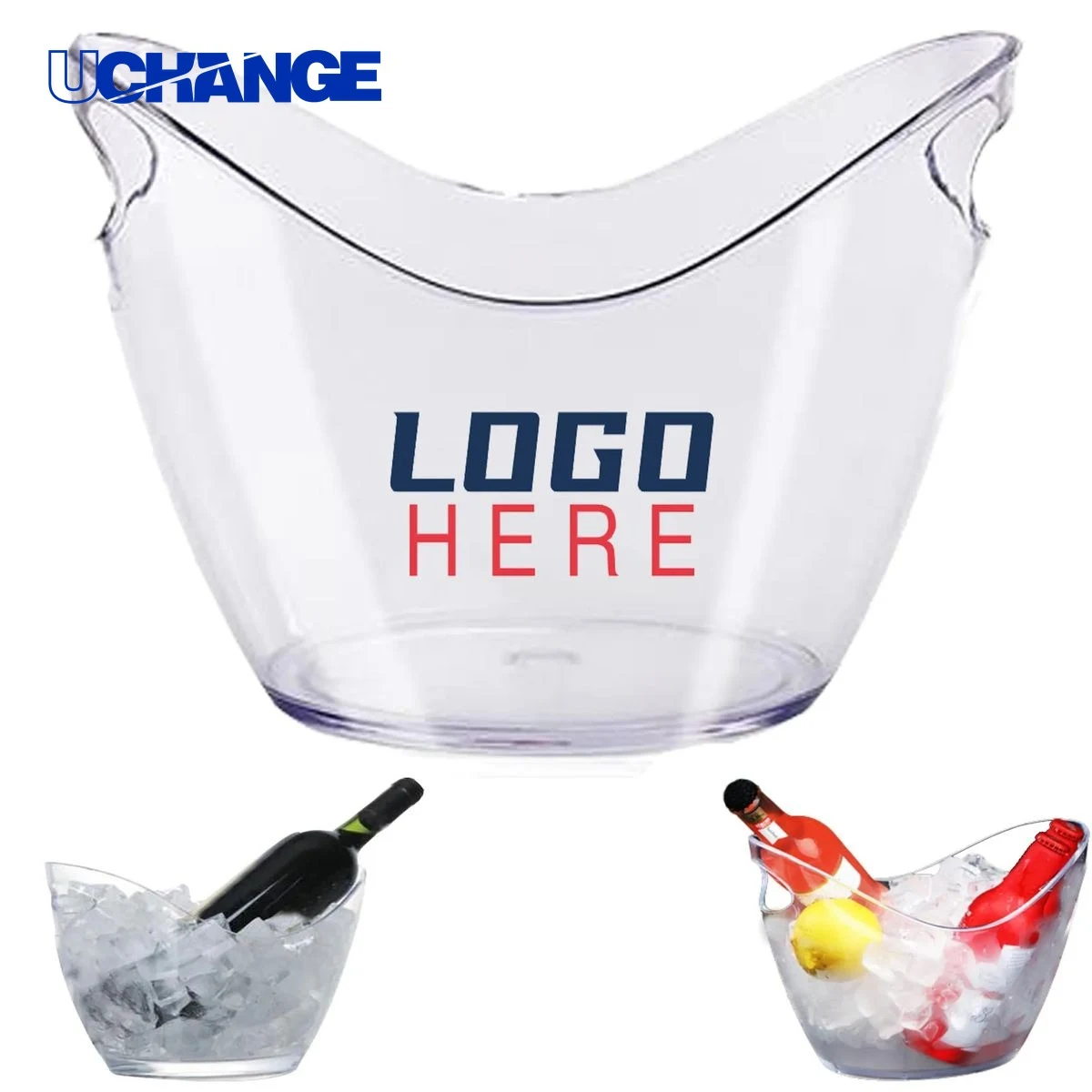 Clear Acrylic Ice Bucket Container (4L) 1