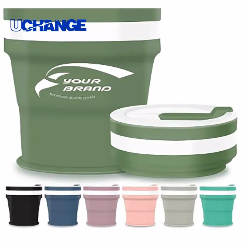 Collapsible Silicone Travel Coffee Cup Foldable Drinkware