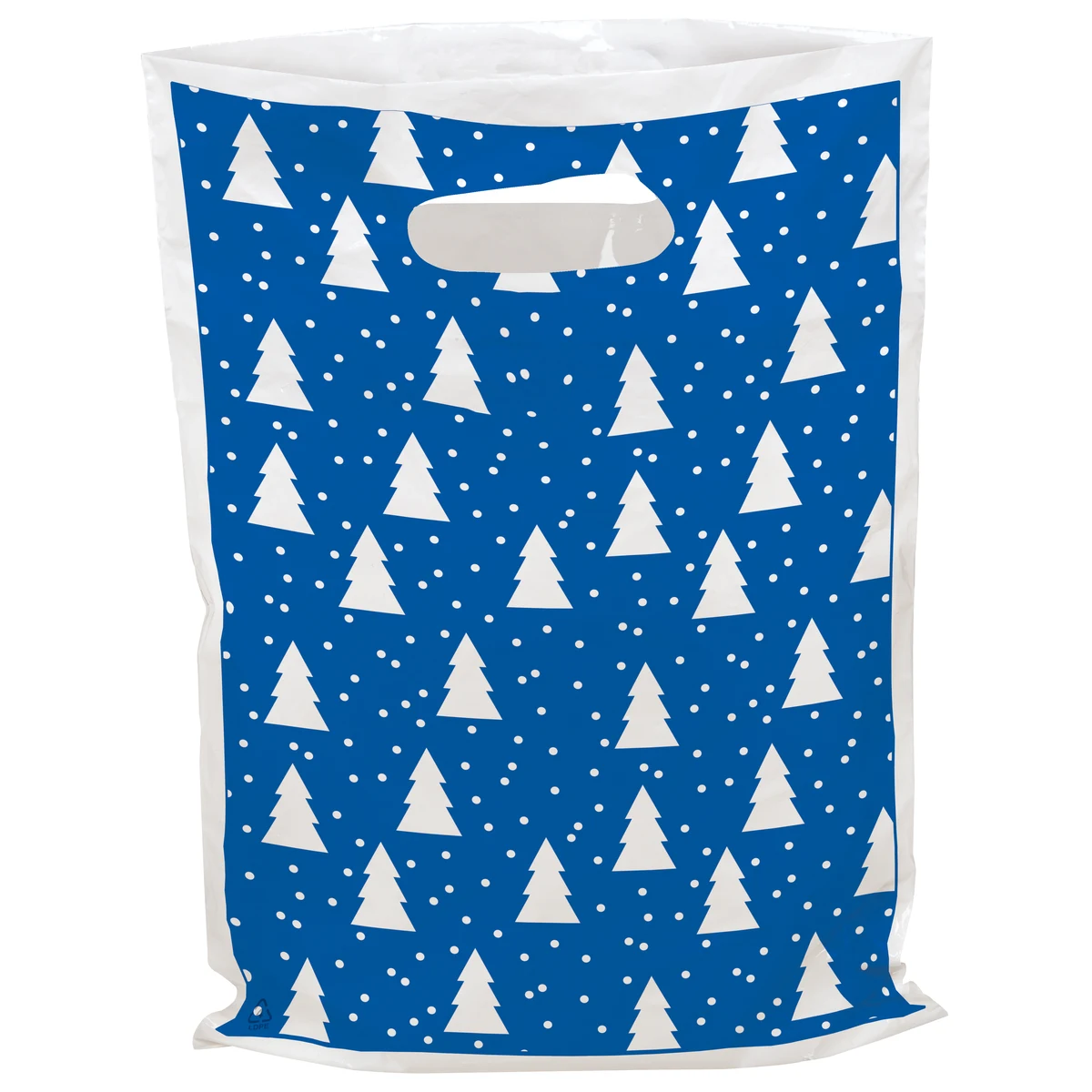Bold Christmas Trees Seasonal Predesigned Plastic Bag (12" x 15") 1