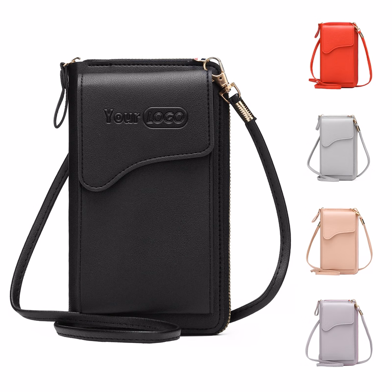 PU Mini buckle mobile phone women's bag
