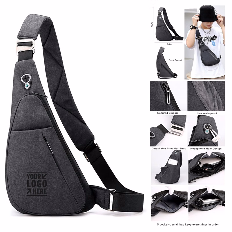 Small Waterproof Shoulder Backpack Anti-Thief Crossbody Chest Daypack Personal Pocket Sling Bag