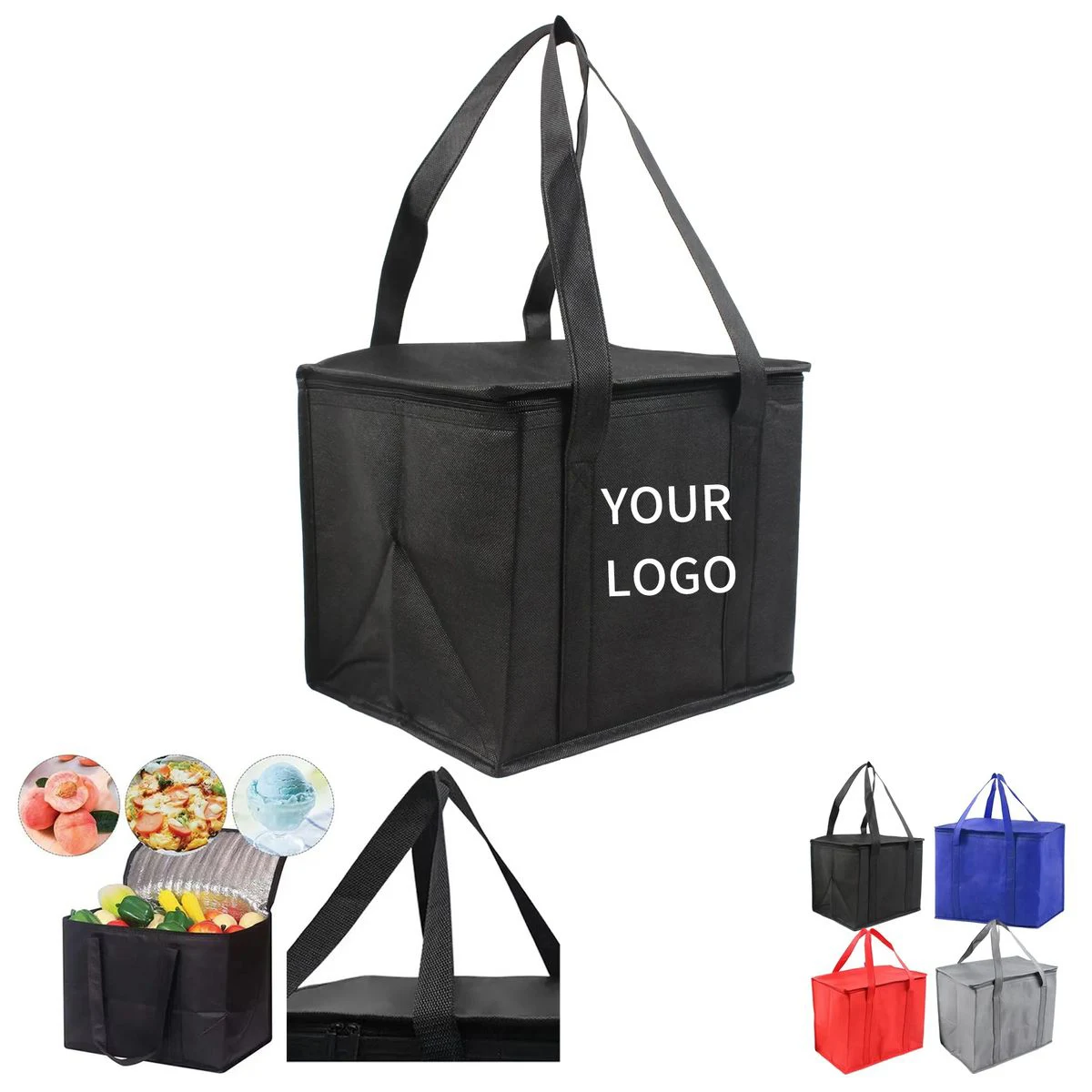 Durable Insulated Grocery Tote with Carry Handles 1