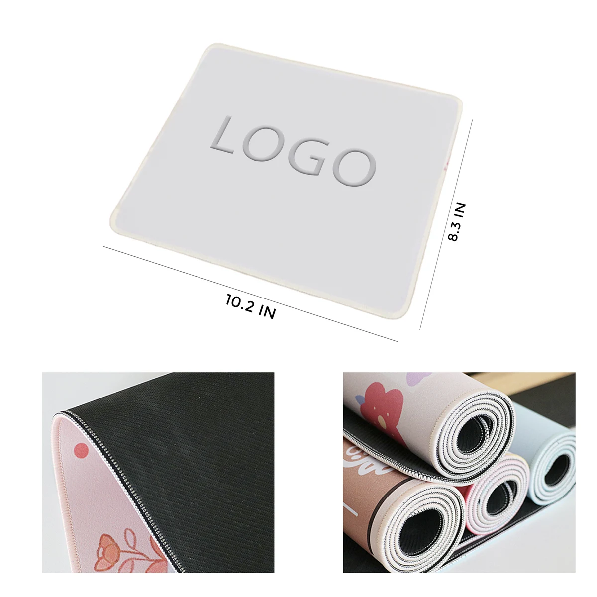 MOQ 50 Pcs Neat Edge Locked Mouse Pad 1