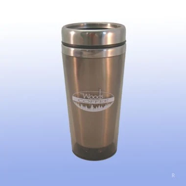 16 OZ GRAY TRANSLUCENT TUMBLER W/ SPILL PROOF LID 1
