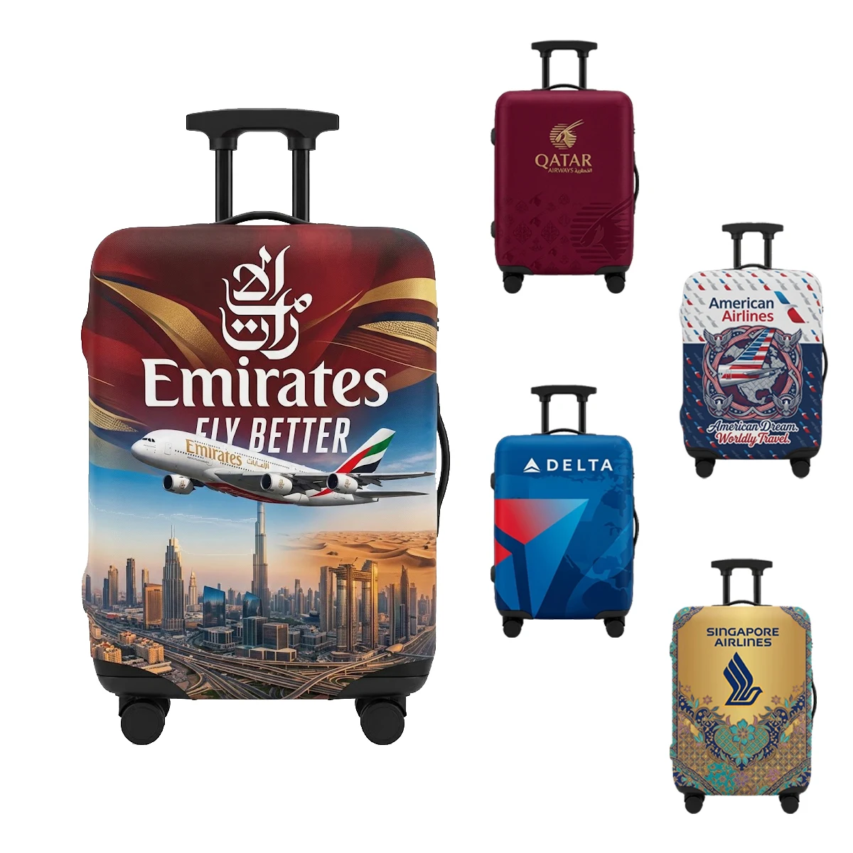 Full Color Stretch Luggage Cover 1