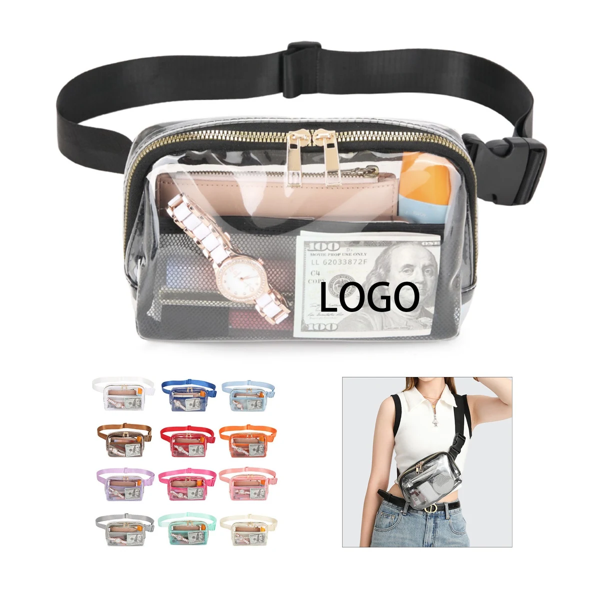 Stadium Approved Water Proof Fanny Pack Waist Bag 1