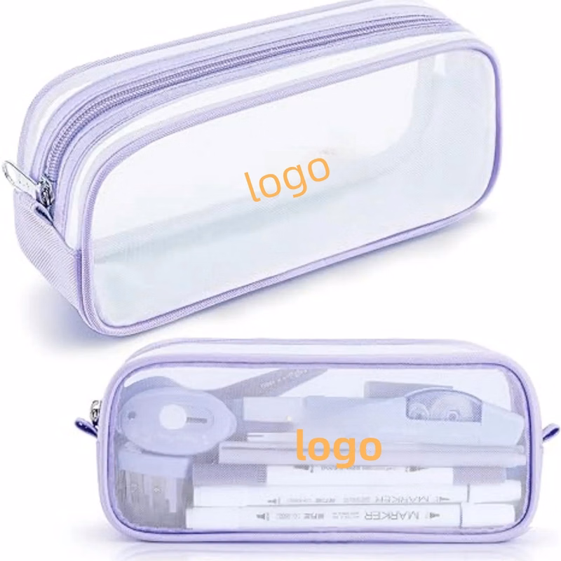 Grid Mesh Pencil Case