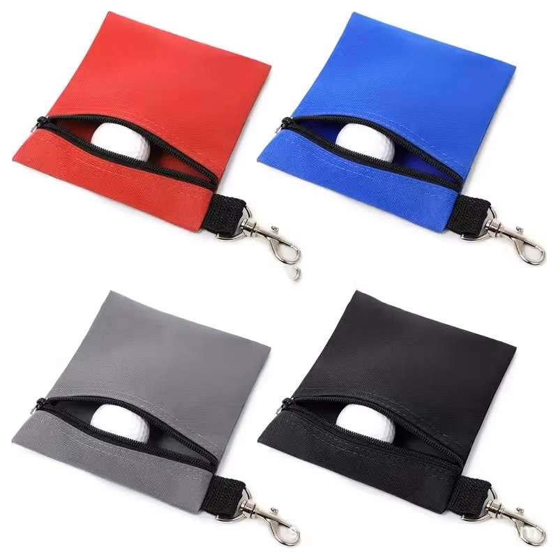 Zipper Golf Tee/Ball Pouch Bag