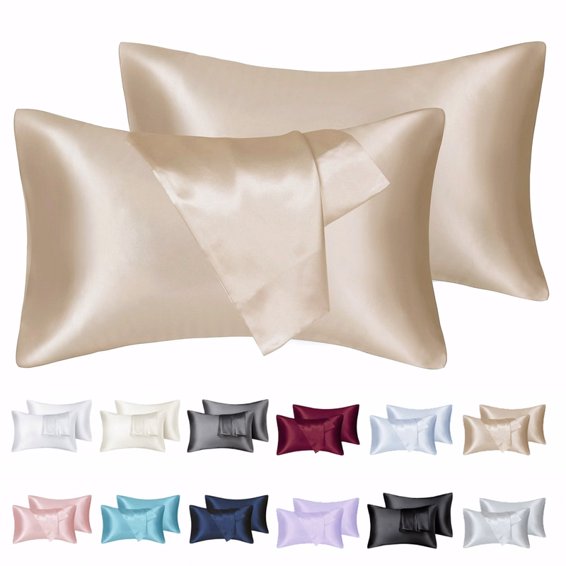 Soft Satin Pillowcase Set 2 Pack
