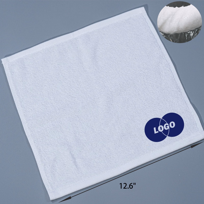 Soft 12x12In Cotton Hotel White Towels