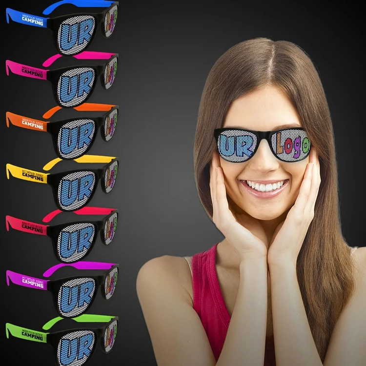 Custom Neon Billboard Sunglasses, printed lenses glasses 1