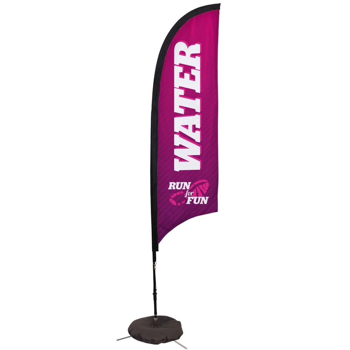7' Premium Razor Sail Sign Kit (Single-Sided with Scissor Base) 1