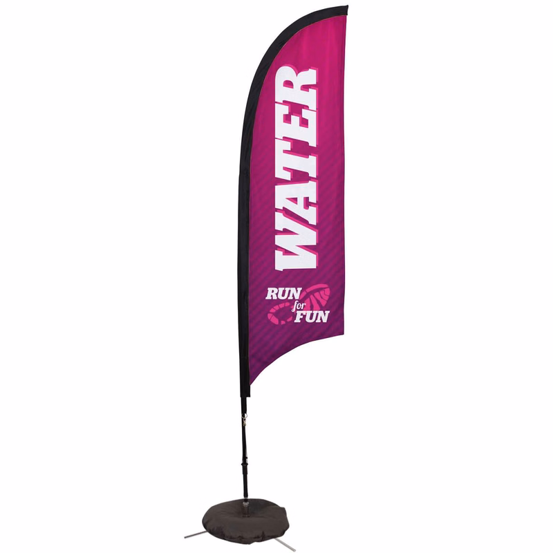 7' Premium Razor Sail Sign Kit (Single-Sided with Scissor Base)
