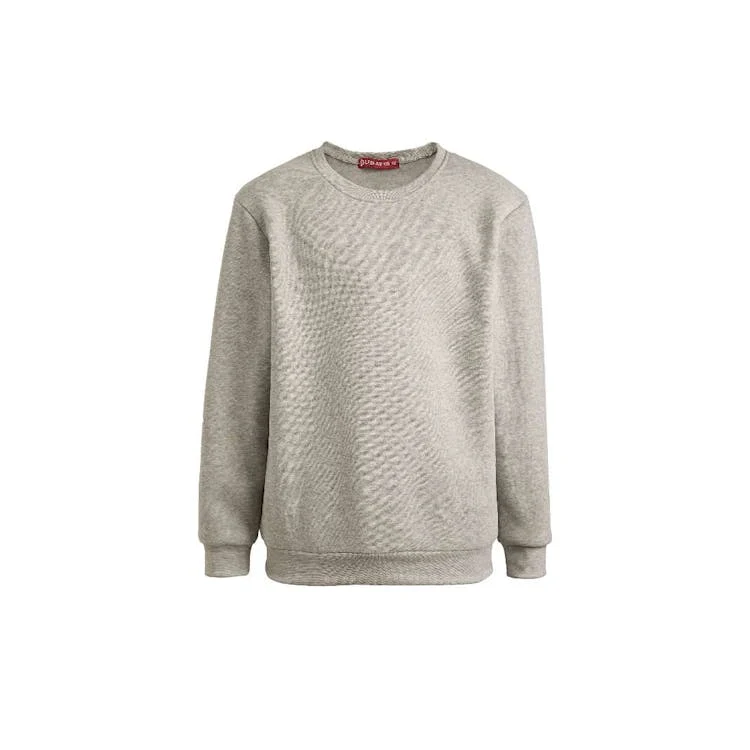 Kids Fleece Crew Neck Sweatshirts - Size 4 Light Gray, custom hoodie or sweatshirt with logo imprint 1