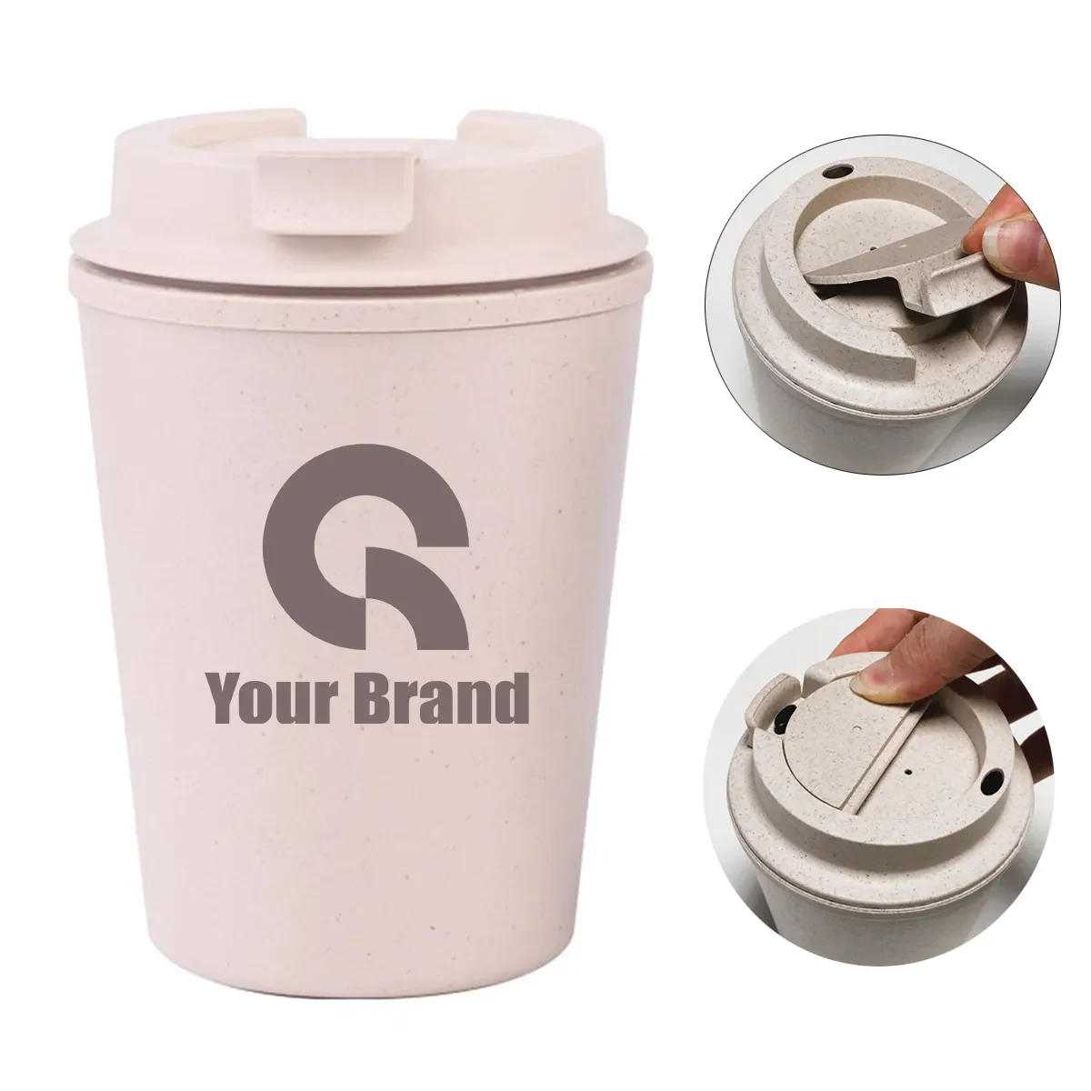 11oz Coffee Ground Wheat Straw Water Coffee Cup 1