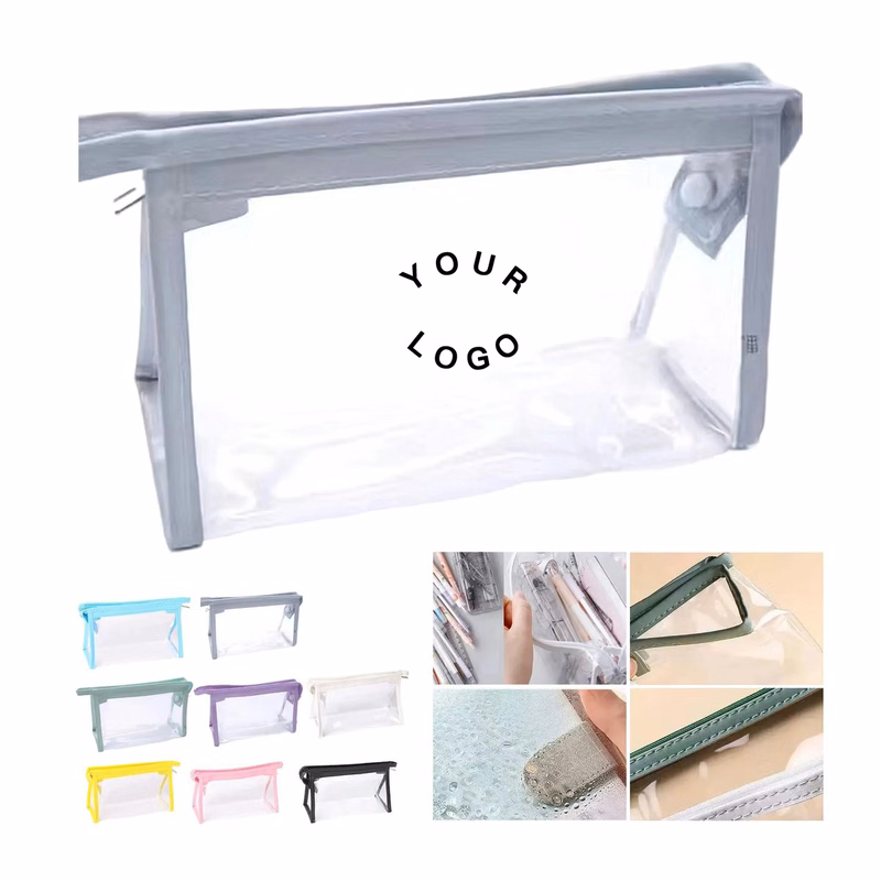 Transparent PVC Toiletry Bag with Zipper