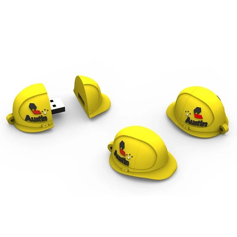 3D Safety Helmet Shape USB Flash Drive 1