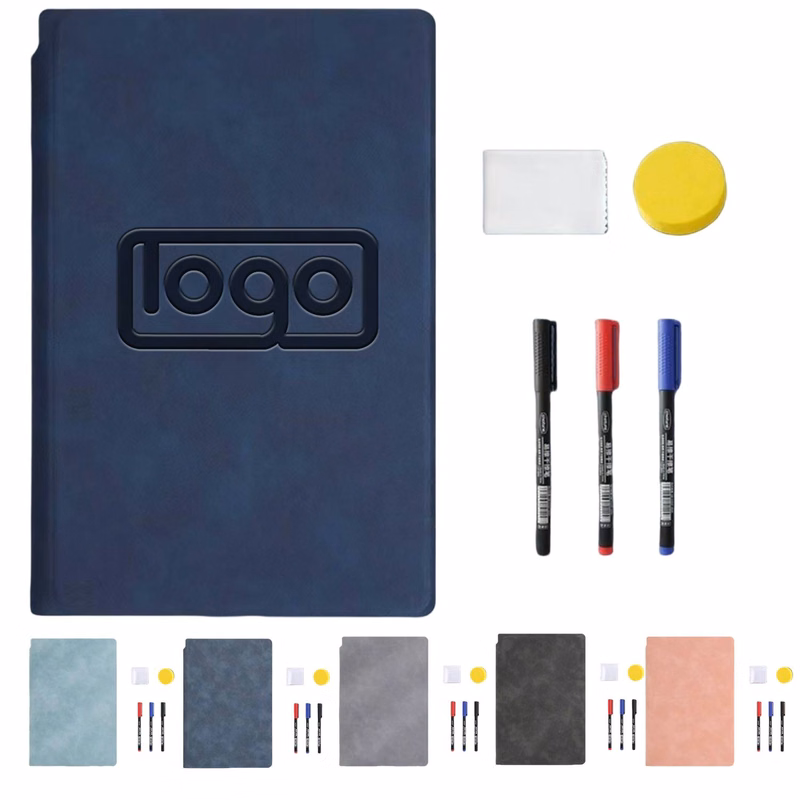 Reusable A5 Dry Erase Whiteboard Notebook Set