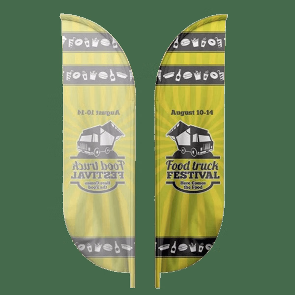 IMPORT 12' Single-Sided Blade Flag with Ground Spike