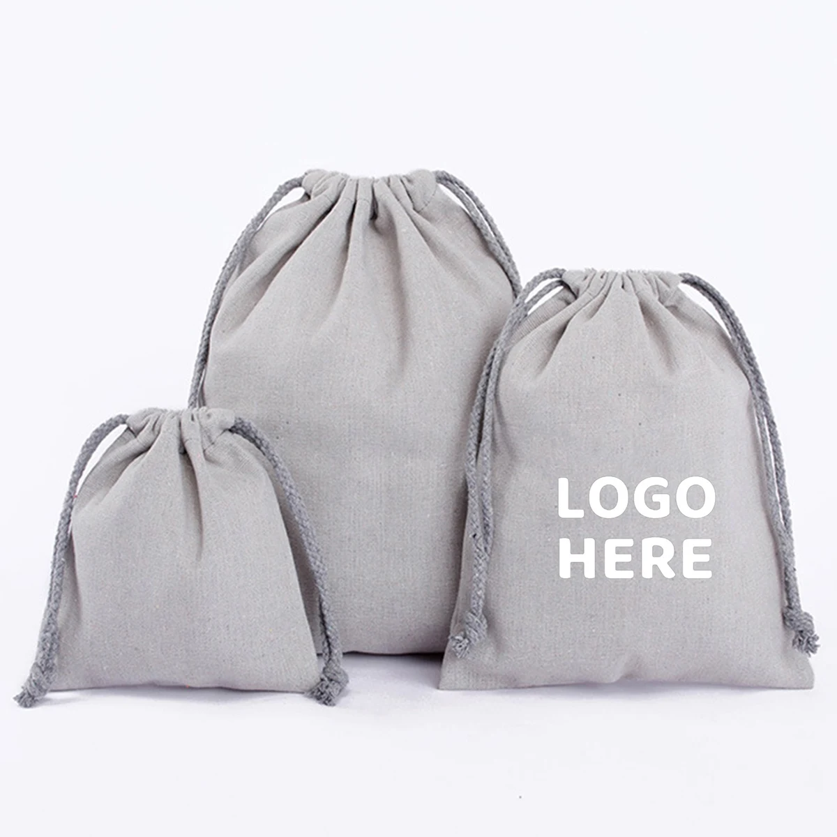 Colorful Linen Drawstring Bag 1
