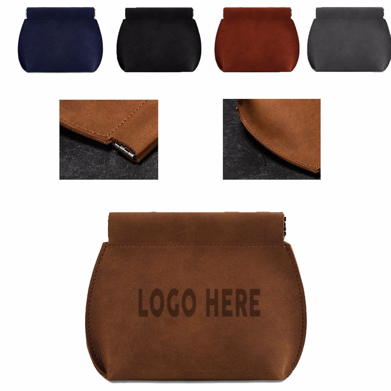 Promotional Mini PU Leather Bullet Cable Sorting Bag For Corporate Gifts