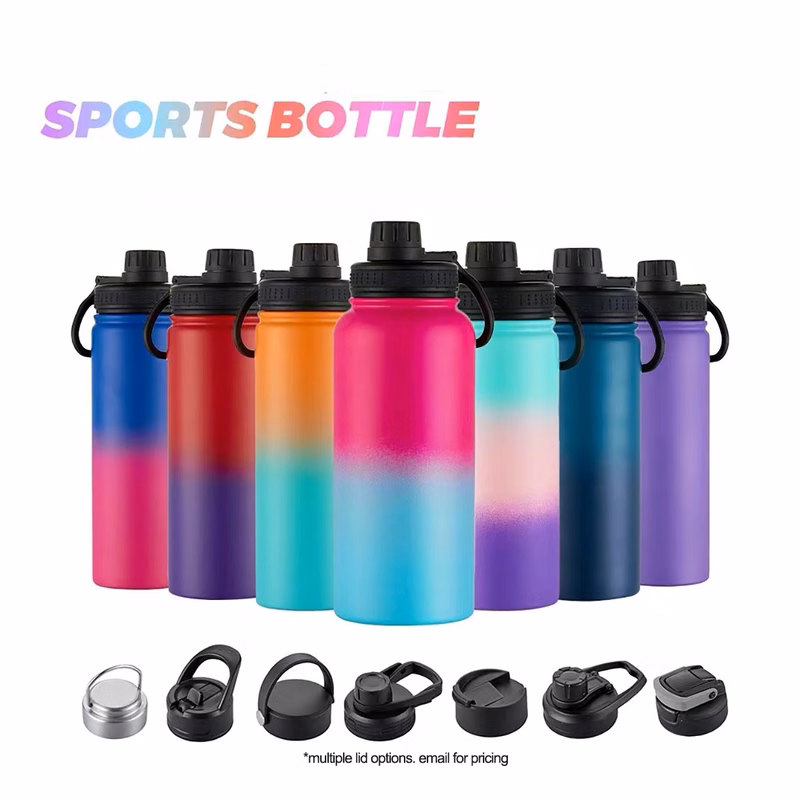 18Oz Rainbow Vacuum Insulated Stainless Steel Water Bottle