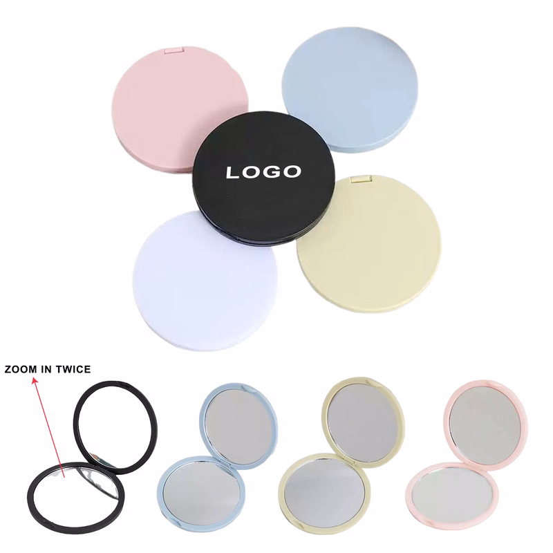 Folding Round Magnifying Makeup Mirror