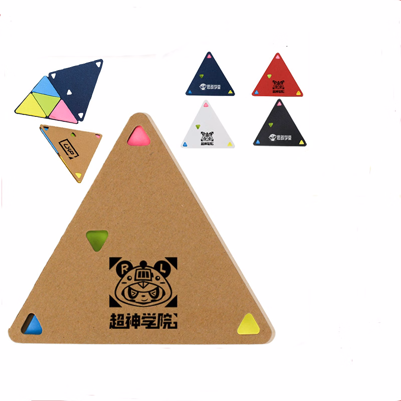 Triangle 4-Color Sticky Note Set