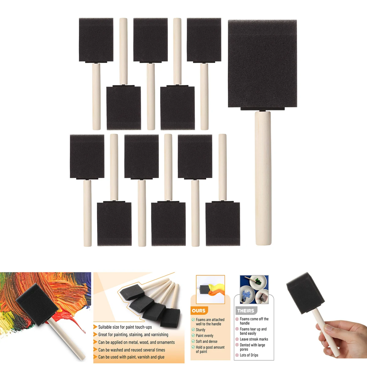 Foam Paint Brushes 1