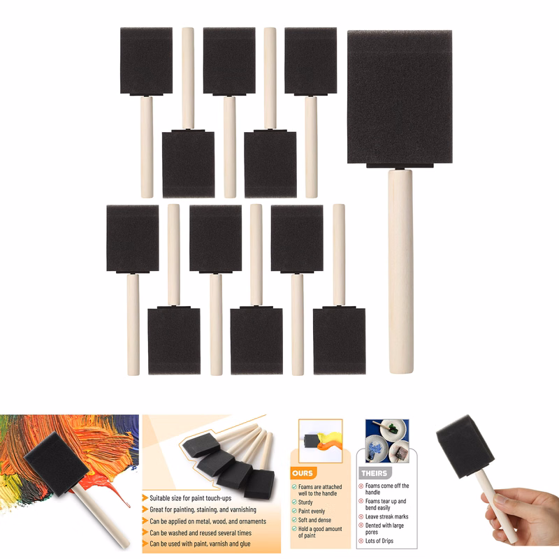 Foam Paint Brushes