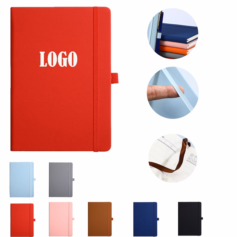 A5 Journal Hardcover Notebook With Pen Holder For Travel MOQ50