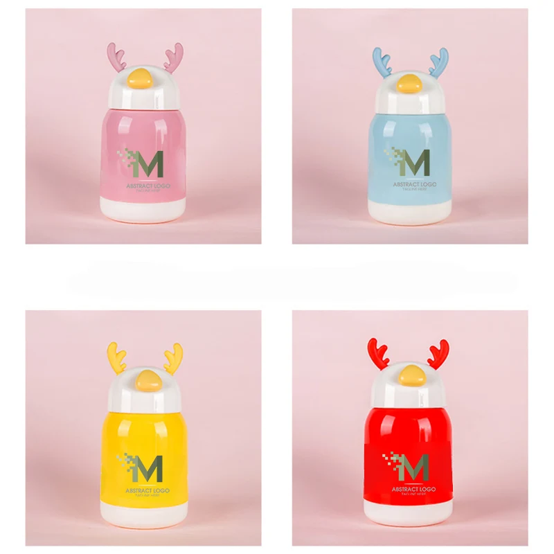 Christmas Elk Glass Drinking Glass 1