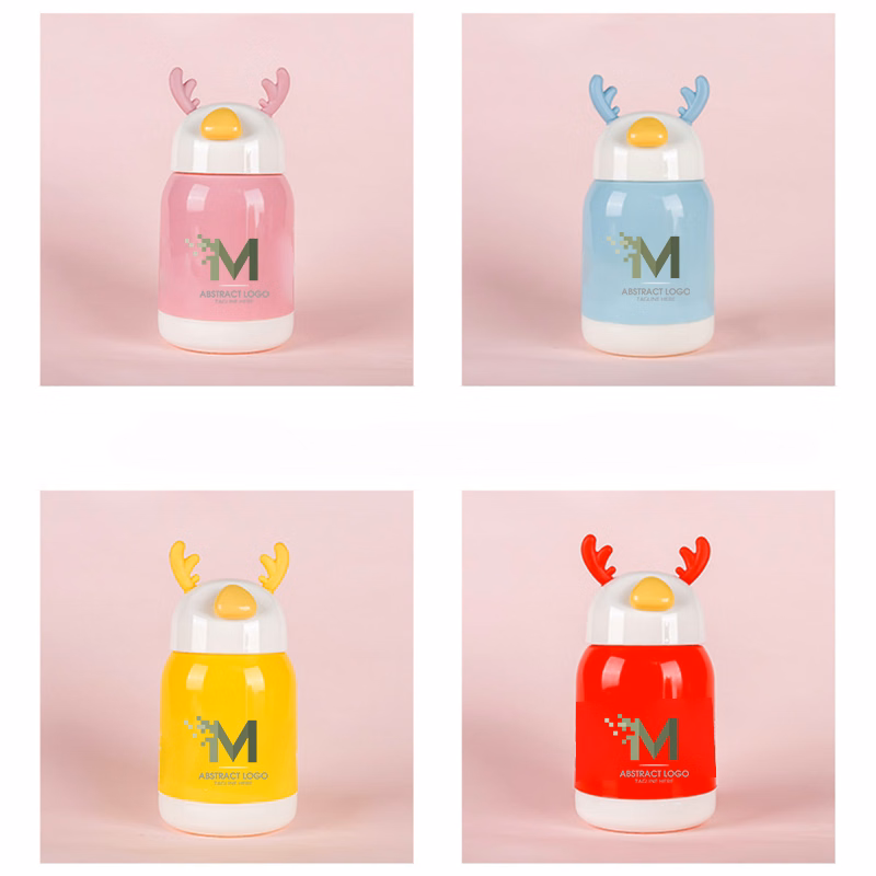 Christmas Elk Glass Drinking Glass