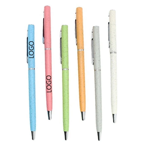 Ball pen in wheat straw fibre & ABS 1