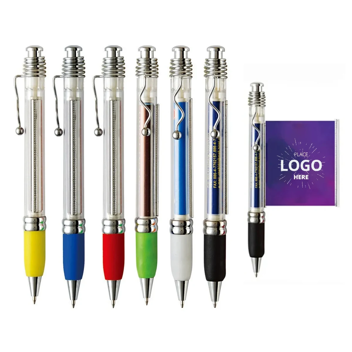 Pullout Banner Ballpoint Pen with Paper Scroll Inside 1
