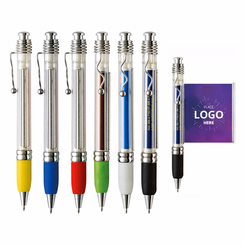 Pullout Banner Ballpoint Pen with Paper Scroll Inside