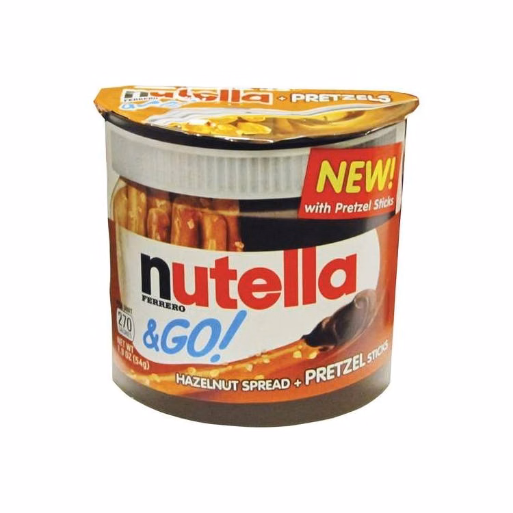 Nutella Hazelnut Spread & Pretzels