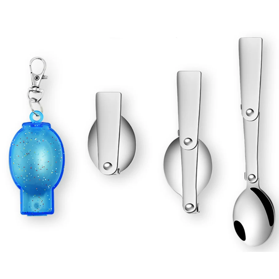 Portable Folding Stainless Steel Spoon 1
