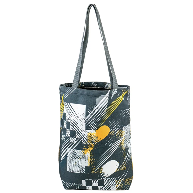 Medium Tall Bottom Gusset Inside Color Lining Tote (16"H x 14"W x 4"D) 1
